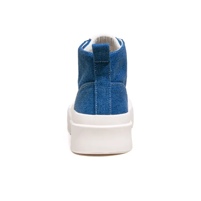 La Chapelle Lightweight Height Increasing High-Top Canvas Shoes Women's-8