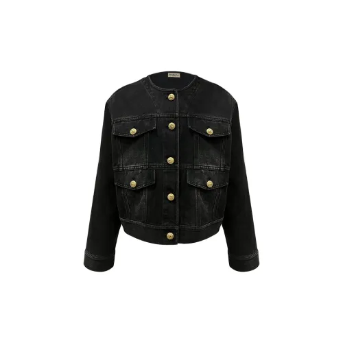 Little pull Denim Jackets Women's Black