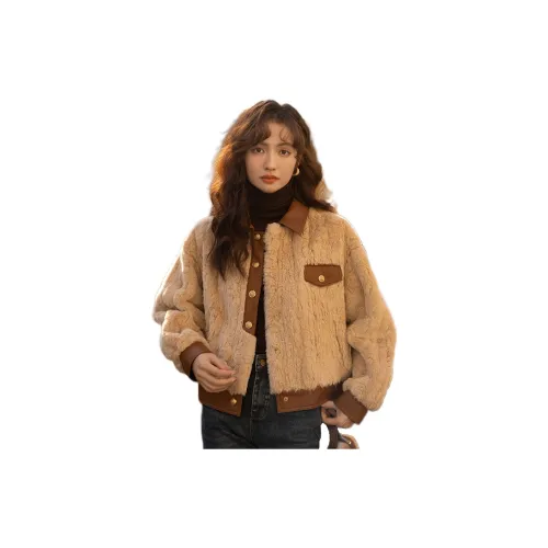 MISHOW Jackets Women's Cinnamon Milk Tea