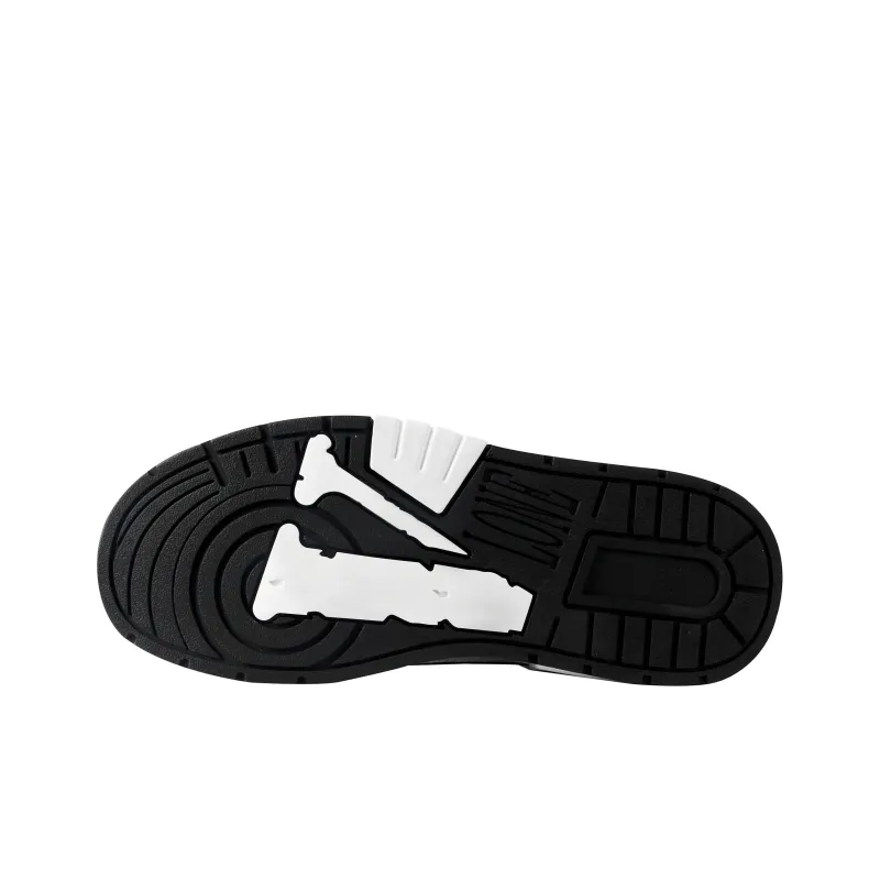 VLONE Slip Resistant And Breathable Low Top Skateboard Shoes, Box Unisex White Black-6