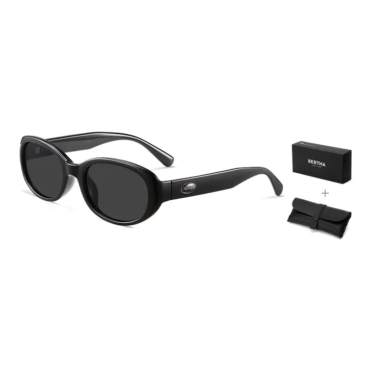 BERTHA TR/Memory Plastic Oval Sunglasses Unisex-1