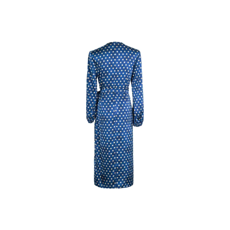 MISSSHINE Long Sleeved Dresses Women's Gray Blue-1
