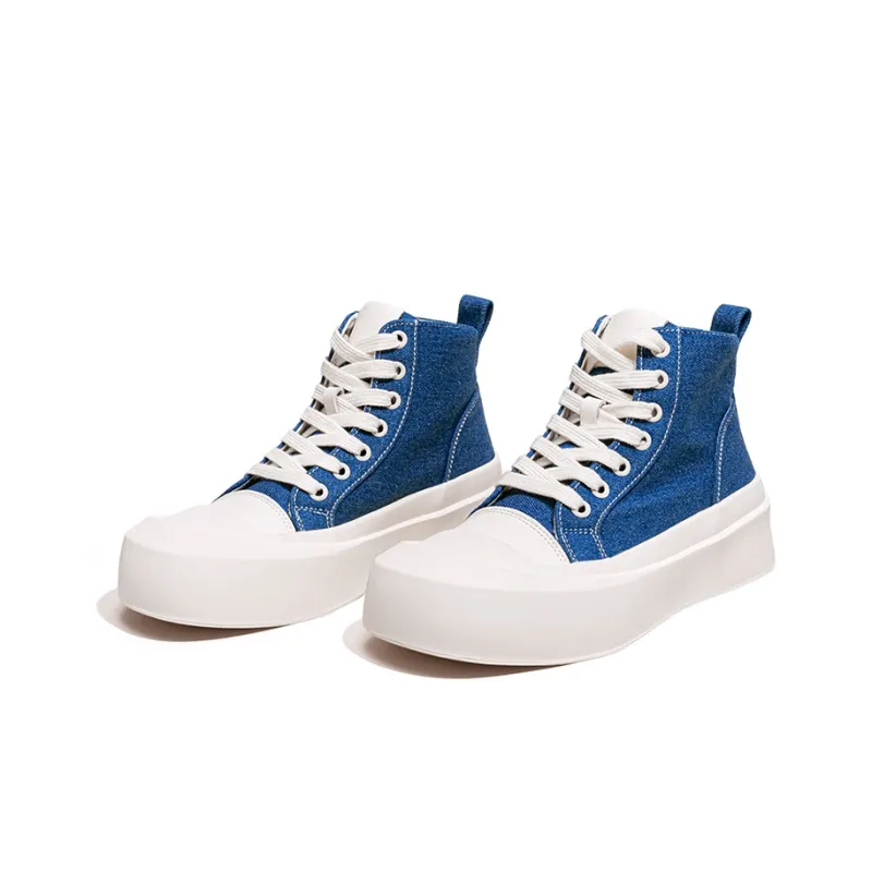 La Chapelle Lightweight Height Increasing High-Top Canvas Shoes Women's-7