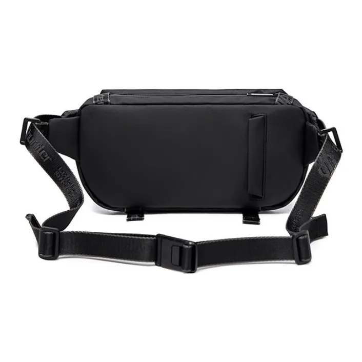 ARCTIC HUNTER Polyurethane Sling Bag Shoulder Bag Crossbody Bag Regular Men's Black-3