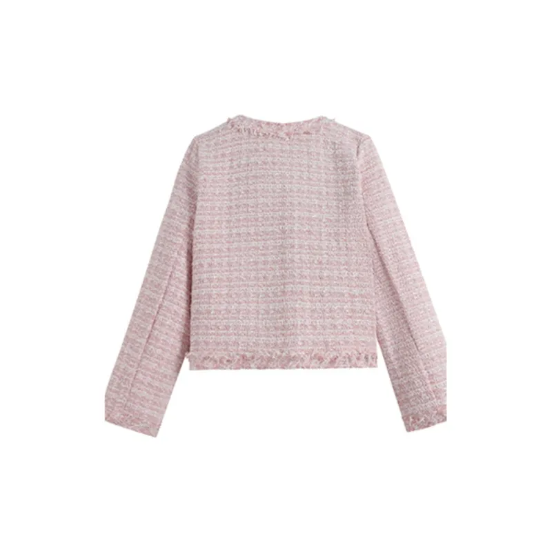 ONNFB Cropped Coats Women's Pink-1