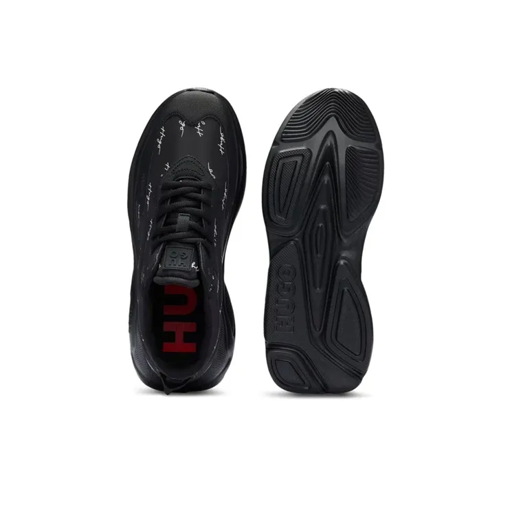 HUGO BOSS Wear-Resistant Low-Top Casual Shoes Men's Black-4