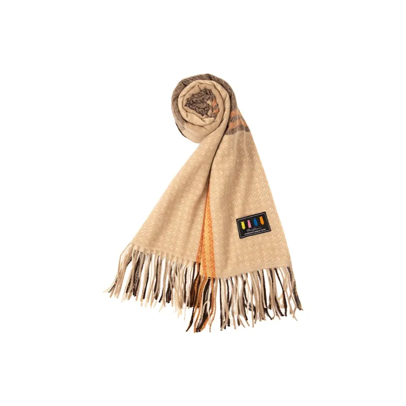 BAIJUAN Knit Scarves Unisex-4