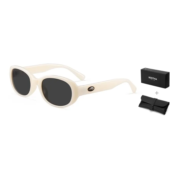 BERTHA TR/Memory Plastic Oval Sunglasses Unisex-6