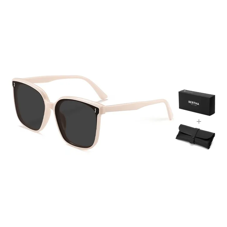 BERTHA Plate Frame Square Sunglasses Unisex-1