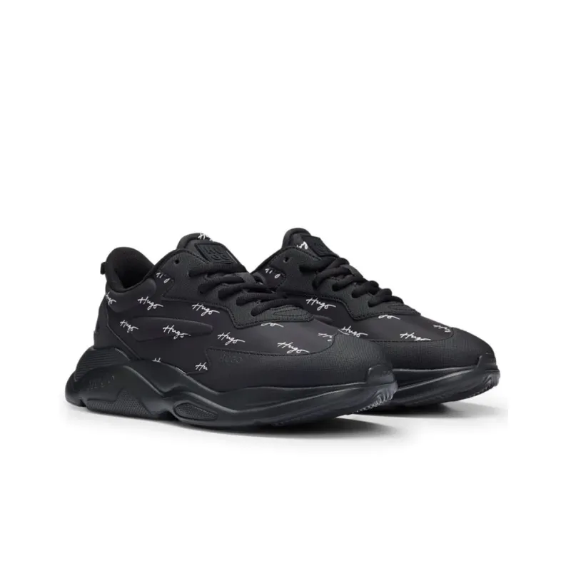 HUGO BOSS Wear-Resistant Low-Top Casual Shoes Men's Black-1
