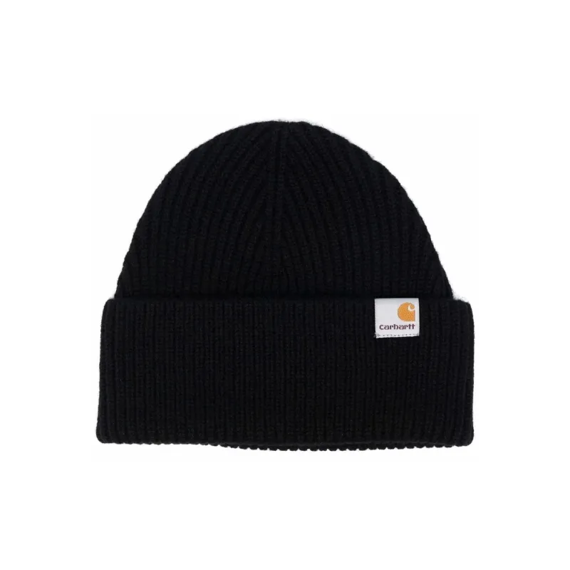 Carhartt WIP Gabe Logo Patch Ribbed Knit Beanie-0