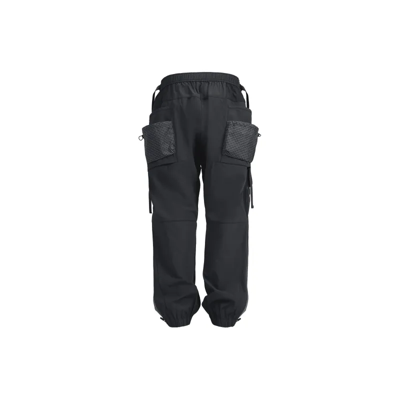 REINDEE LUSION Cargo Pants Unisex Black-1