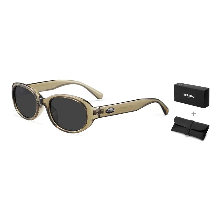 BERTHA TR/Memory Plastic Oval Sunglasses Unisex-21