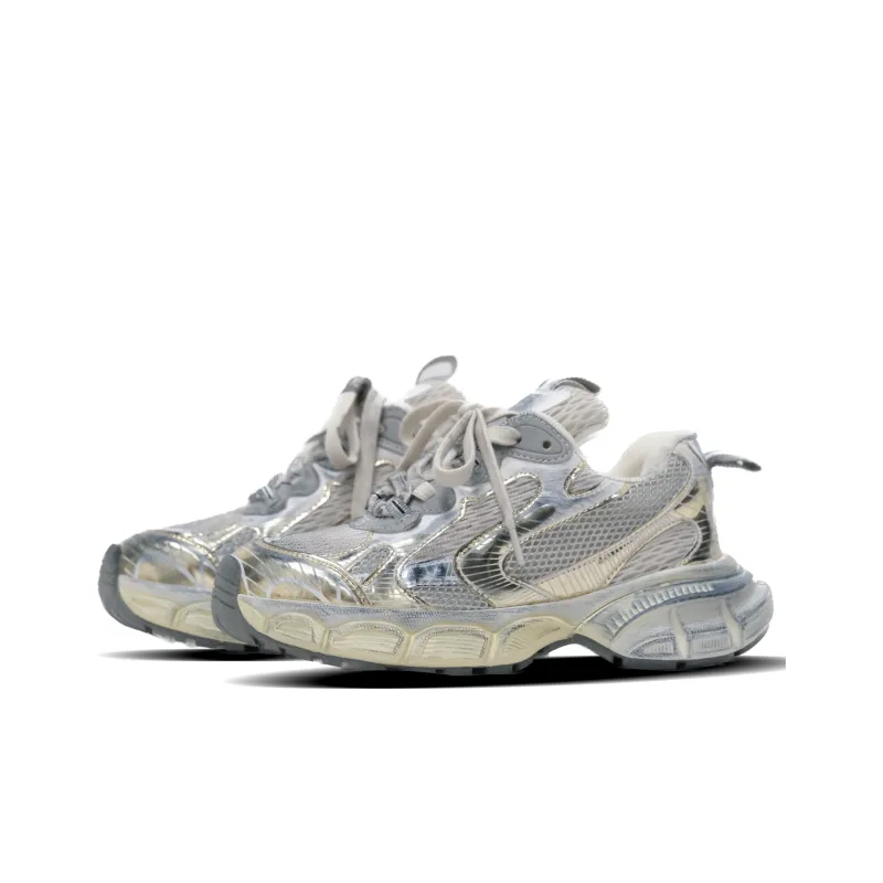 EYGPAP Chunky Sneakers Women's Low-Top Gray-1