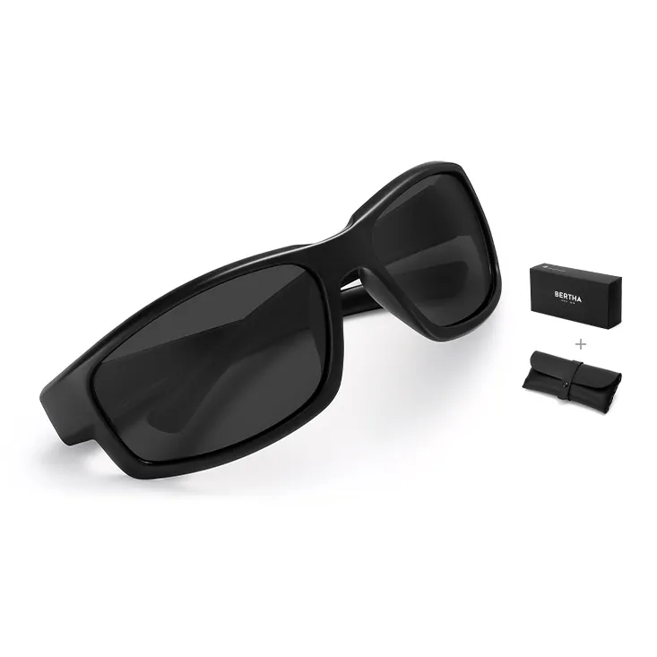 BERTHA Floatable Light Material Rectangular Sunglasses Unisex-4