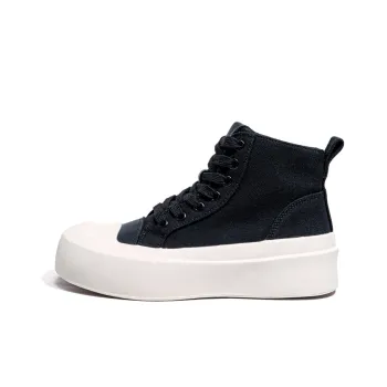 La Chapelle Lightweight Height Increasing High-Top Canvas Shoes Women's