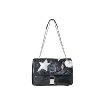 Miffy PU Shoulder Bag, Hobo Bag, Crossbody Bag, Shoulder Bag Women's Black/White