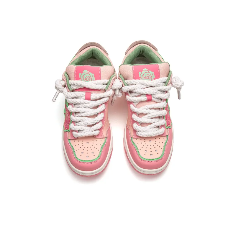 Youthloser Low Top Skateboard Shoes Unisex Pink-3
