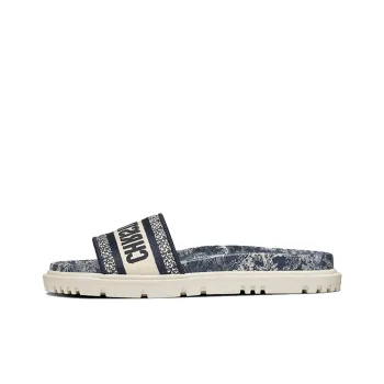 DIOR Dway Slides Deep Blue Women's