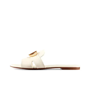 DIOR 30 Montaigne Fashion Slippers Women's White
