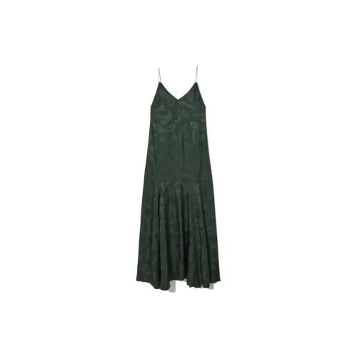 COS Slip Dresses Women's Green