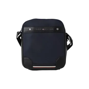 Tommy Hilfiger Polyester Shoulder Bag, Crossbody Bag Regular Men's Dark Blue