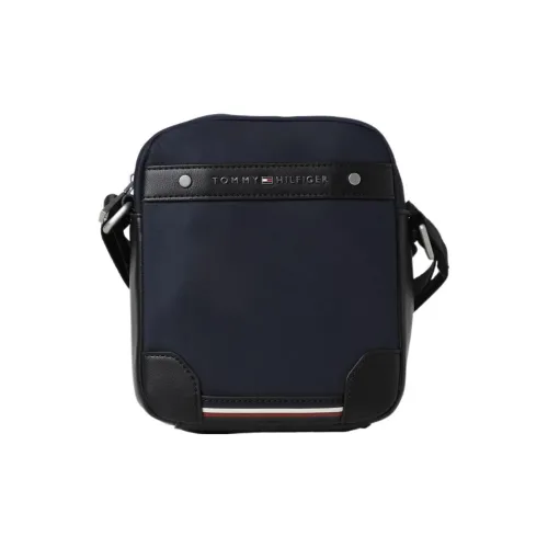 Tommy Hilfiger Polyester Shoulder Bag, Crossbody Bag Regular Men's Dark Blue