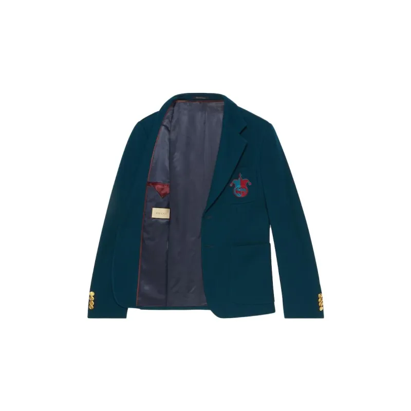 GUCCI Cosmogonie Business Suit Coat Men's Dark Blue-1