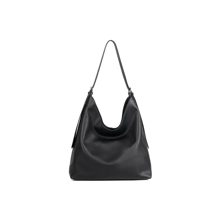YOCAMU Genuine Leather Tote Bag Shopping Bag Commute Bag Shoulder Bag Large Size Women's Brown-5