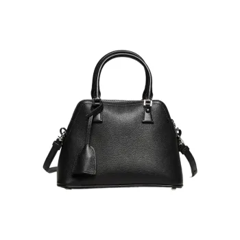 Maison Margiela 5AC Black Goatskin Dome Bag Handbags Crossbody Bags Mini Women's Black