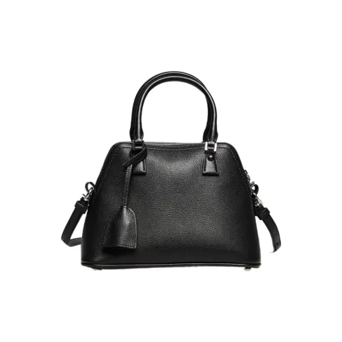 Maison Margiela 5AC Black Goatskin Dome Bag Handbags Crossbody Bags Mini Women's Black