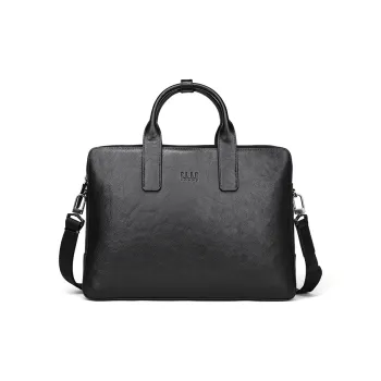 ELLE HOMME Cow Leather Crossbody Bag Regular Unisex Solid Color