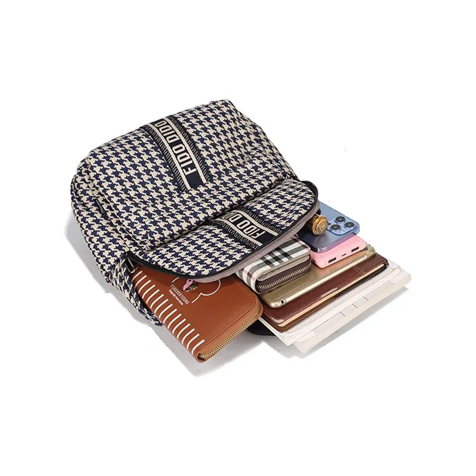 FIDO DIDO Backpacks Houndstooth-5