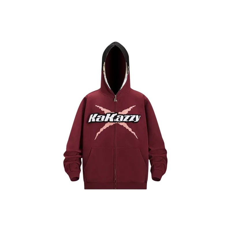 KAKAZZY Sweatshirts Unisex Burgundy-1