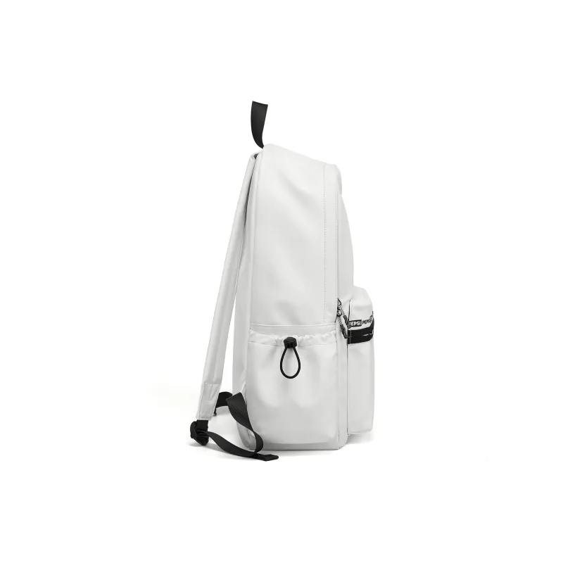 Pepsi PU Laptop Bag Backpack Regular Unisex White/Black-2