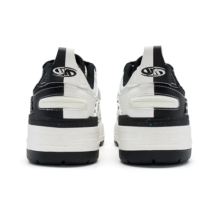 XTEP Basketball Shoes Women's Low Top Black/Sail White-3