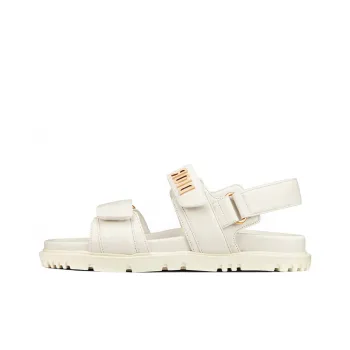 DIOR DiorAct D Connect Beach Sandals Women's White