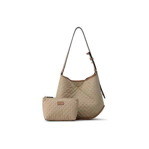 FION Canvas Combo Bag Shoulder Bag Tote Bag Shopping Bag Shoulder Bag Women's Multicolor
