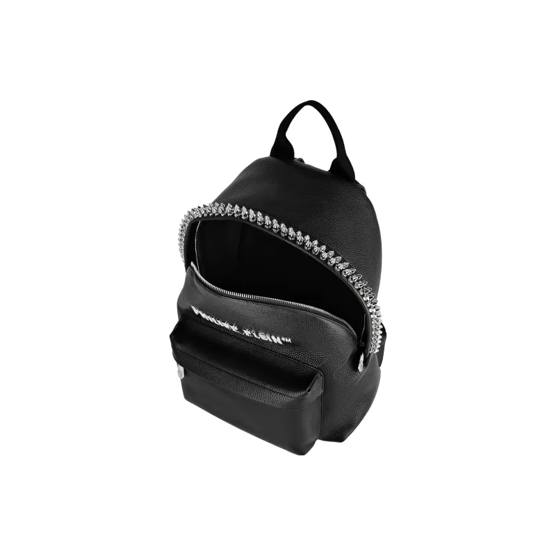 PHILIPP PLEIN Calfskin Backpack Unisex Black-2