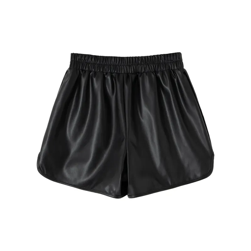 SOON FLOWER Casual Shorts Women's Black-1