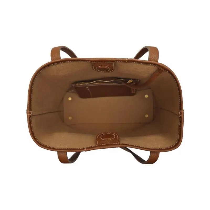 BELLE Grain Cow Leather Twining Bag 12 Pack, Tote Bag, Shopping Bag, Handbag, Shoulder Bag Women's Brown/Gray/Green-2