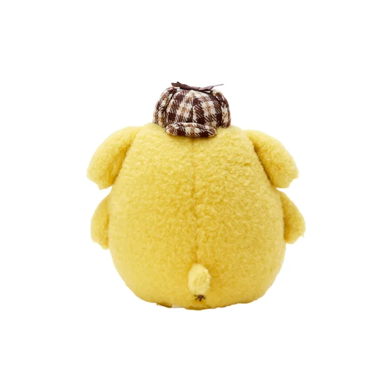 Sanrio Pompompurin Mocha Plaid Collection Dolls Plush Doll 19cm Height-1