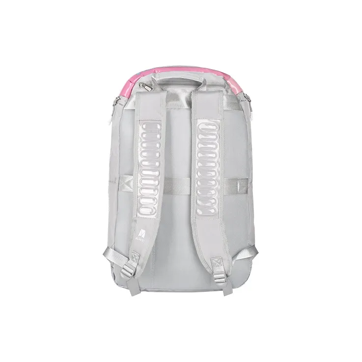 Midian Polyester Basketball Bag Backpack Large Size Unisex Blue Pink-4