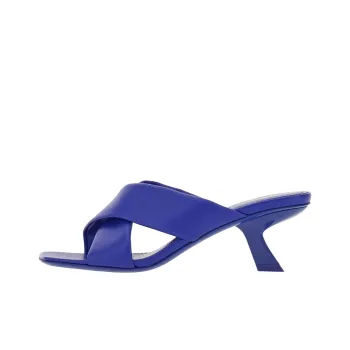 FERRAGAMO Slip Resistant Slide Slippers Women's Dark Blue
