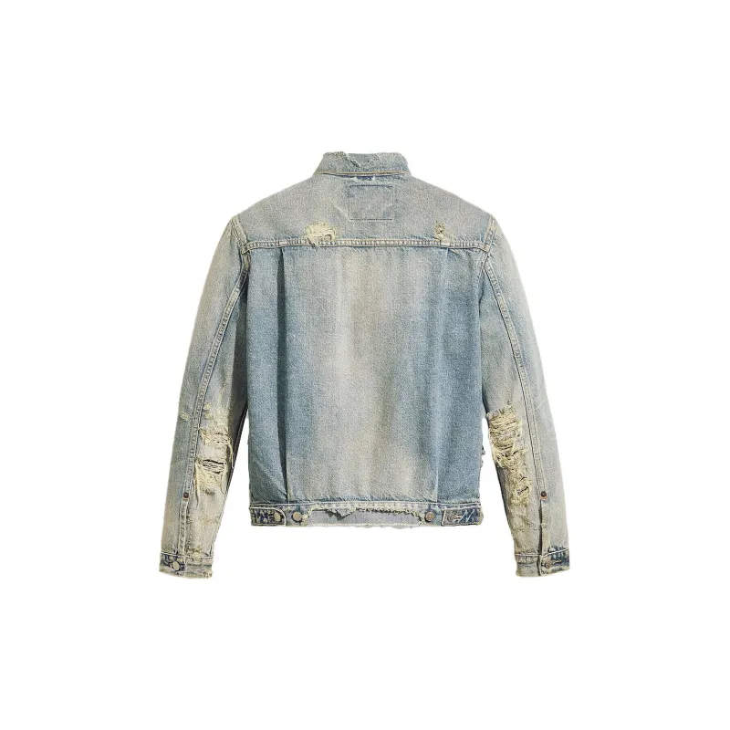 Kenzo X Levis LEVI'S X KENZO CO BRAND Denim Jackets Unisex Light Indigo-1