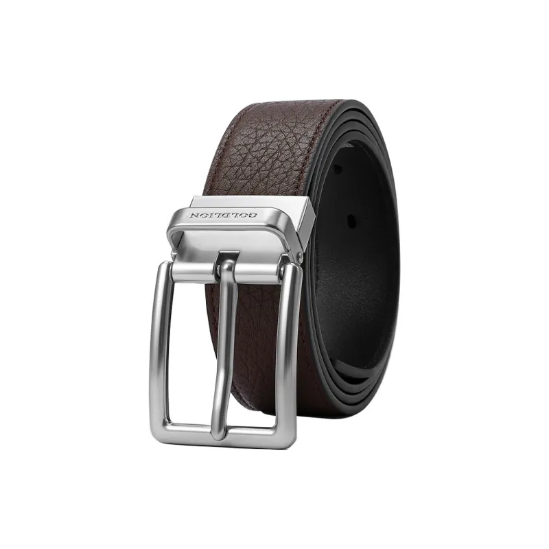 GOLDLION Top Grain Cow Leather Belts Men's Multiple Colors Width 3.5CM-7