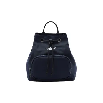 Art Traces Nylon Backpack Trumpets Unisex Navy Blue/Gingerbread