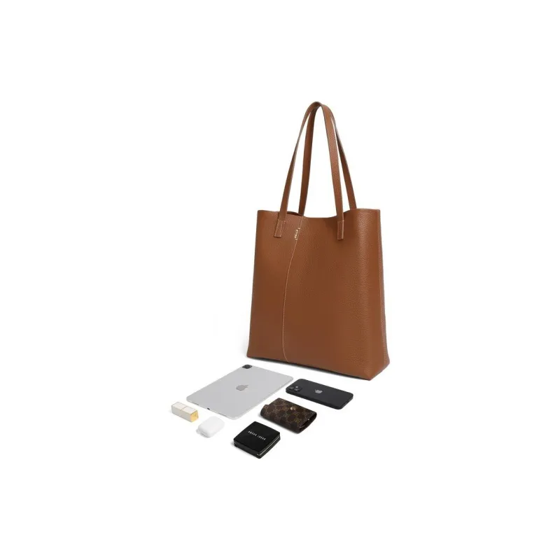BELLE Grain Cow Leather Twining Bag 12 Pack, Tote Bag, Shopping Bag, Handbag, Shoulder Bag Women's Brown/Gray/Green-3