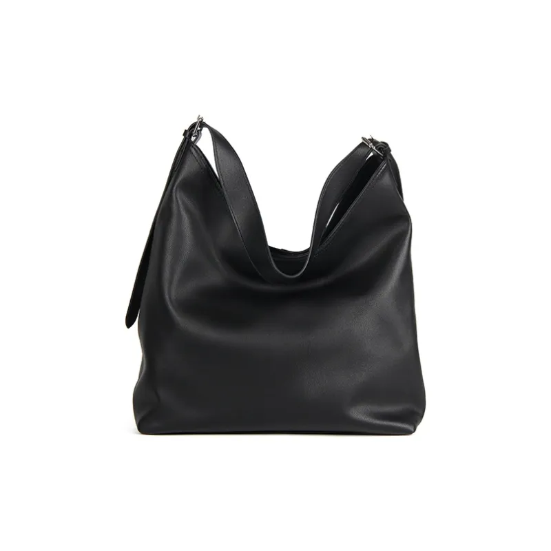 YOCAMU Genuine Leather Tote Bag Shopping Bag Commute Bag Shoulder Bag Large Size Women's Brown-8