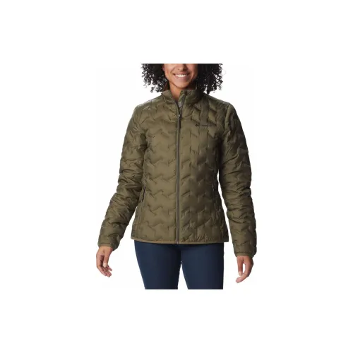 Columbia Delta Ridge Down Jackets Women's Stone Green